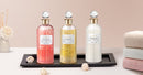 KABUT Premium Care Trio Bundle  - Amber Pink Gemstone Amino Acid Body Wash + Diamond Essence Shampoo + Tahitian Black Pearl Conditioner